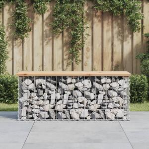 VidaXL tömör fenyőfa gabion kerti pad 103x31,5x42 cm