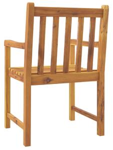 VidaXL 4 db tömör akácfa kerti szék 56 x 55,5 x 90 cm