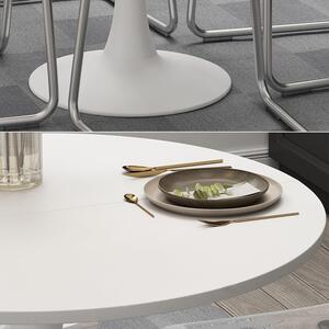 Vicco Carl fehér kerek étkezőasztal – 80 cm