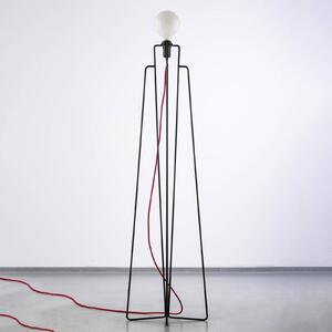 GRUPA Model M1 LED állólámpa fekete, kábel piros