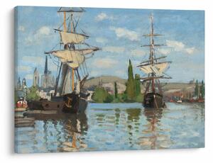 Kép - Claude Monet, Ships Riding on the Seine at Rouen, reprodukciók (70x50 cm)