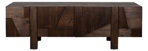 Sötét natúr színű tömörfa TV-állvány 188x60x45 cm Bruneau – Dutchbone