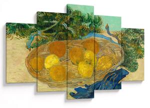 Kép - Vincent van Gogh, Still Life of Oranges and Lemons with Blue Gloves, reprodukciók (150x105 cm)