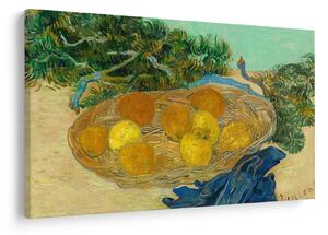 Kép - Vincent van Gogh, Still Life of Oranges and Lemons with Blue Gloves, reprodukciók (90x60 cm)