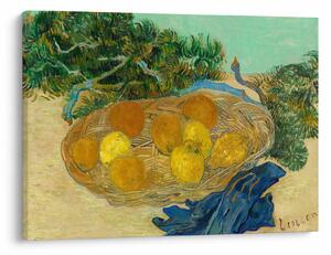 Kép - Vincent van Gogh, Still Life of Oranges and Lemons with Blue Gloves, reprodukciók (70x50 cm)
