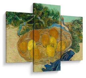 Kép - Vincent van Gogh, Still Life of Oranges and Lemons with Blue Gloves, reprodukciók (90x60 cm)