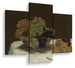 Kép - Henri Fantin-Latour, Still Life with Grapes and a Carnation, reprodukciók (90x60 cm)