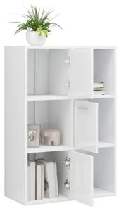 VidaXL magasfényű fehér forgácslap tárolószekrény 60 x 29,5 x 90 cm