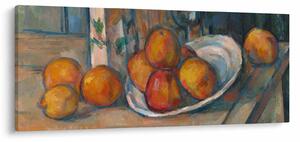 Kép - Paul Cézanne, Still Life with Milk Jug and Fruit, reprodukciók (120x50 cm)