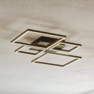 Frame LED mennyezeti lámpa, CCT, 4 lámpás, fekete