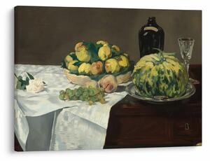 Kép - Edouard Manet, Still Life with Melon and Peaches, reprodukciók (70x50 cm)
