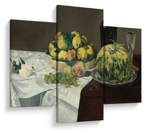 Kép - Edouard Manet, Still Life with Melon and Peaches, reprodukciók (90x60 cm)