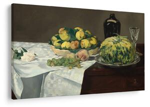 Kép - Edouard Manet, Still Life with Melon and Peaches, reprodukciók (90x60 cm)