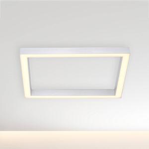 PURE LED mennyezeti lámpa Lines, 55 x cm, ezüst, CCT, távvezérlővel, dimmelhető, Alu / szürke / cink, Nappali / Étkező, Alumínium, Modern