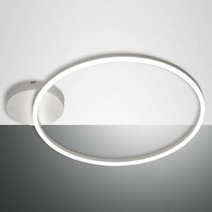Fabas Luce LED mennyezeti lámpa Giotto 1 égős, fehér, dimmelhető, Fehér / opál, Nappali / Étkező, fém, Modern