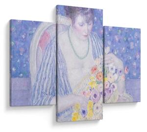 Kép - Frederick Carl Frieseke, The Basket of Flowers, reprodukciók (90x60 cm)