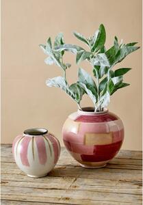 Fehér-rózsaszín kerámia váza ø 16 cm Canvas - Kähler Design