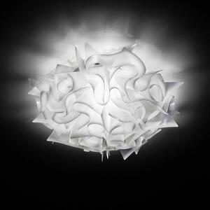 Slamp Veli - designer fali világítás, Ø 32 cm, fehér, dimmelhető, Fehér / opál, Nappali / Étkező, Műanyag, Dizájn