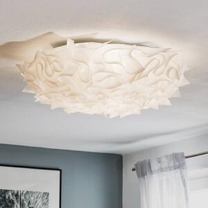 Slamp Veli designer mennyezeti világítás, Ø 78 cm, opál, dimmelhető, Fehér / opál, Nappali / Étkező, Műanyag, Dizájn