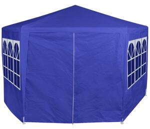 VidaXL parti sátor 6 db kék oldalfallal 2x2 m