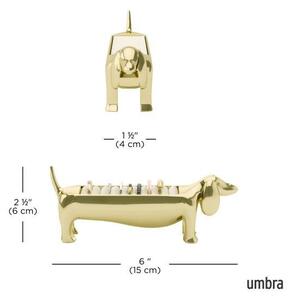 Umbra Dachsie Tacskó Gyűrűtartó Állvány Arany