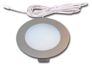 Hera beép. lámpa FR 78-LED 3 db-os készlet melegfehér, Alu / szürke / cink, Nappali / Étkező, Műanyag, Modern