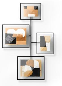 Umbra Flute Wall 4 részes fényképkeret szett fém fekete