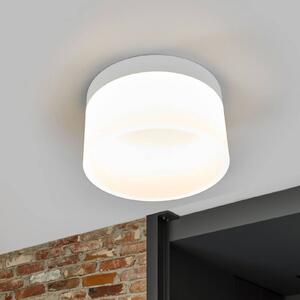 Helestra Liv LED mennyezeti világítás Ø 20 cm, dimmelhető, Fehér / opál, Nappali / Étkező, fém, Modern