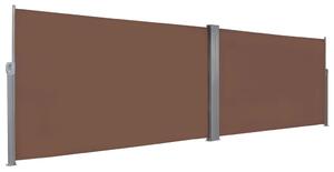 VidaXL barna behúzható oldalsó napellenző 160 x 600 cm
