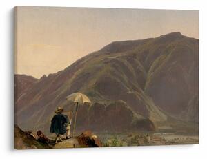 Kép - Jules Coignet, View of Bozen with a Painter, reprodukciók (70x50 cm)