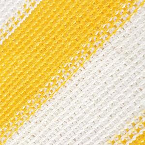VidaXL sárga és fehér HDPE erkély napellenző 75 x 600 cm