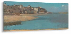 Kép - Odilon Redon, Village by the Sea in Brittany, reprodukciók (120x50 cm)
