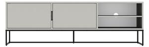 Lipp fehér TV-állvány fekete fémlábakkal, szélesség 176 cm - Tenzo