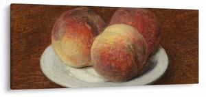 Kép - Henri Fantin-Latour, Three Peaches on a Plate, reprodukciók (120x50 cm)