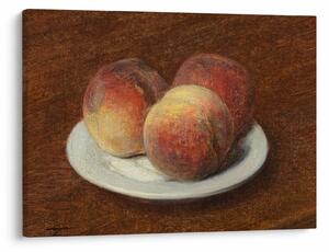 Kép - Henri Fantin-Latour, Three Peaches on a Plate, reprodukciók (70x50 cm)