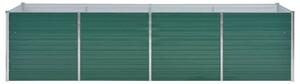 VidaXL zöld horganyzott acél kerti magaságyás 320 x 80 x 77 cm