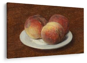 Kép - Henri Fantin-Latour, Three Peaches on a Plate, reprodukciók (90x60 cm)