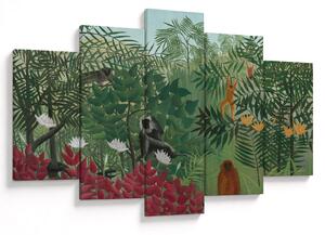 Kép - Henri Rousseau, Tropical Forest with Monkeys, reprodukciók (150x105 cm)