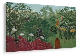 Kép - Henri Rousseau, Tropical Forest with Monkeys, reprodukciók (90x60 cm)