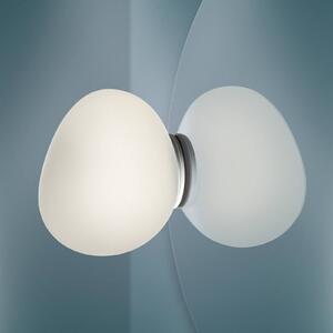 Foscarini Gregg piccola tükör lámpa fehér, dimmelhető, Fehér / opál, Fürdőszoba, Üveg, Dizájn