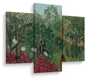Kép - Henri Rousseau, Tropical Forest with Monkeys, reprodukciók (90x60 cm)