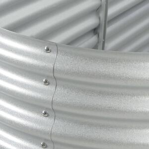 VidaXL ezüstszínű horganyzott acél kerti magaságyás 240 x 80 x 44 cm