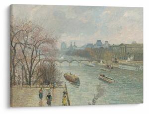 Kép - Camille Pissarro, The Louvre, Afternoon, Rainy Weather, reprodukciók (70x50 cm)