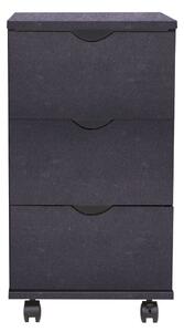 VidaXL fekete fiókos szekrény 33 x 45 x 60 cm