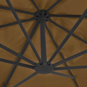 VidaXL tópszínű konzolos napernyő alumíniumrúddal 400 x 300 cm