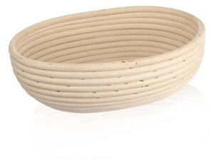 Rattan természetes fűzfavessző kosár, 28 x 22 cm - Orion