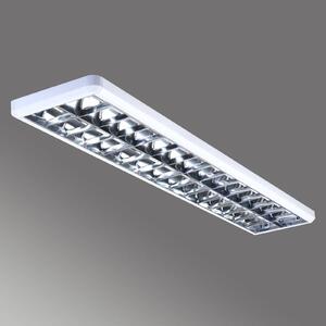 G & L Handels GmbH Raszteres lámpa 432, fehér, hossza 154,5 cm, dimmelhető, Fehér / opál, Dolgozószoba / Iroda, fém, Modern