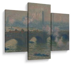 Kép - Claude Monet, Waterloo Bridge, Gray Day, reprodukciók (90x60 cm)