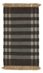 Fekete kétoldalas-kézi szövésű szőnyeg 60x90 cm Barani – Kave Home