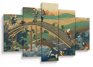 Kép - Katsushika Hokusai, Ariwara no Narihirafrom the series One Hundred, Poems Explained by the Nurse (Hyakunin isshu uba ga etoki), reprodukciók (150x105 cm)